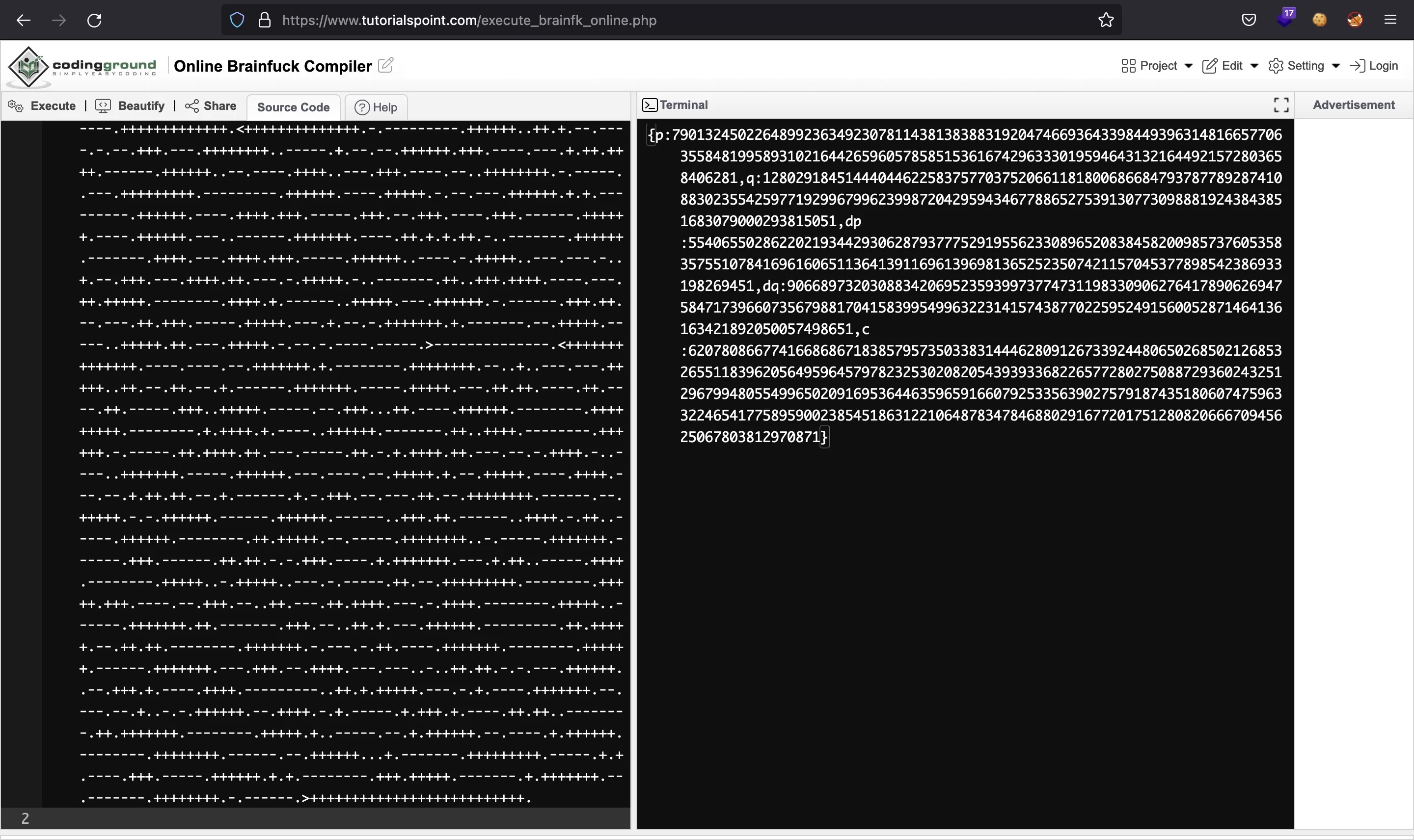 Brainy’s Cipher 1