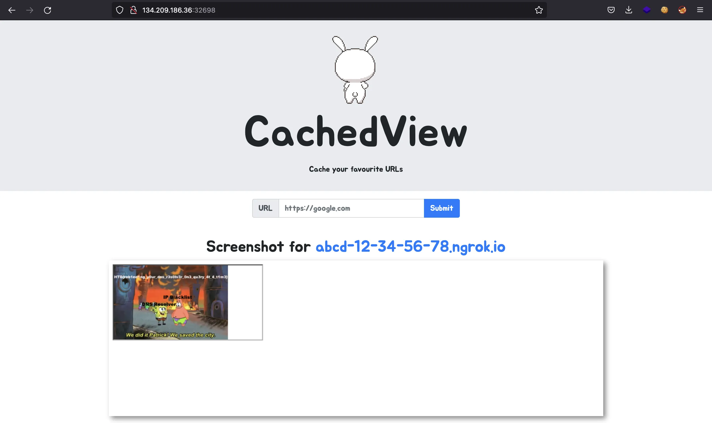 baby CachedView flag screenshot