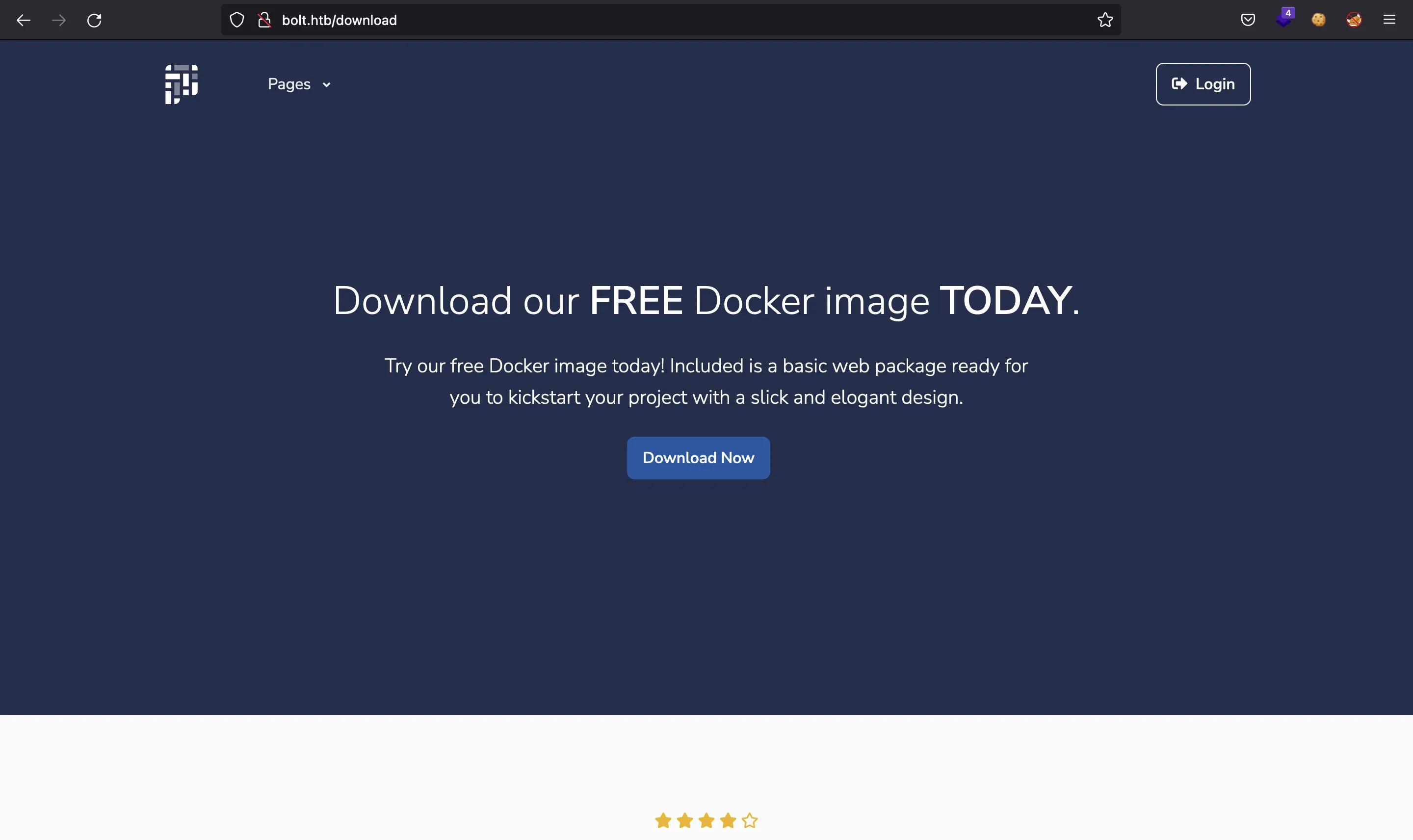 Descarga de la imagen de Docker